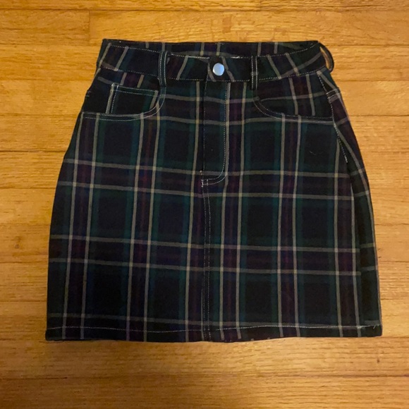 Dolls Kill Skirts Dolls Kill Green Plaid Skirt Poshmark